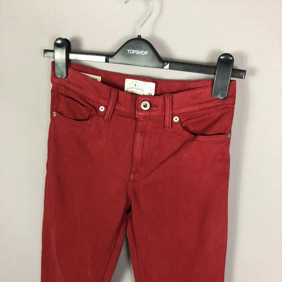 Lucky Brand Red Brooke Legging Jeans Size 26W - Picture 3 of 10